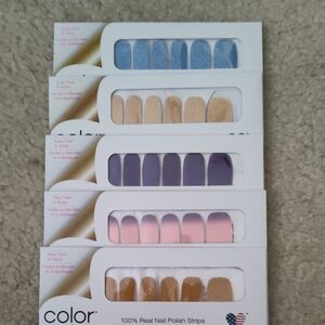 Vibrant Color Street Nail Strips Collection